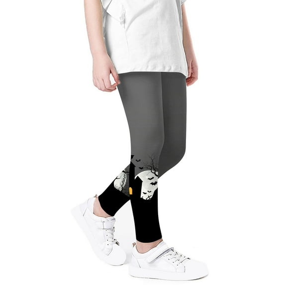 GERsome Girls Leggings Cute Print Soft Comfortable Pants for Girls in 3-8 Years Girls Athletic Leggings(Size 3-4 Years)