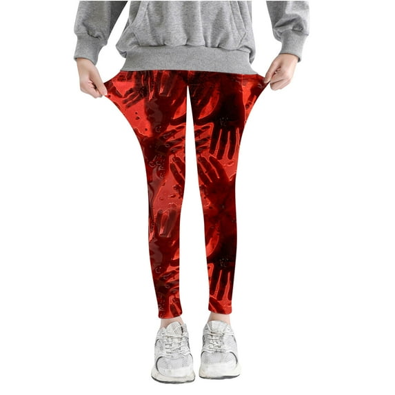 GERsome Girls Leggings Full Length Stretchy Pants Soft Comfortable Footless Leggings Stretchy Tights Pants 3-8 Years(Size 3-4 Years)