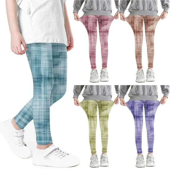 GERsome Girls Leggings,Size 3-8 Years Baby Girls Ankle Length Leggings Soft Comfortable Stretchy Leggings Tights Pants for Girls, Blue/3-4 Years