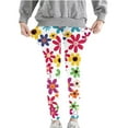thumbnail image 1 of GERsome Girls Leggings Toddler Cute Print Thin Leggings for Girls in 3-8 Years Stretchy Pants Girls（Size 5-6 Years）, 1 of 4