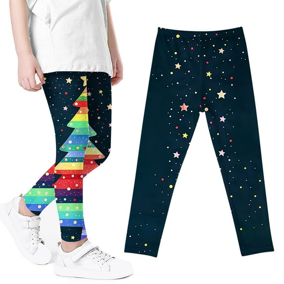 GERsome Girls Leggings Toddler Girl Pants Casual Yoga Pants for Girls High Waisted Stretch Leggings Kids(Size 3-4 Years)