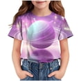 thumbnail image 1 of GERsome Girls Short Sleeve T Shirts Summer Crewneck Graphic Tee, Sizes 3-14 Years, 1 of 8