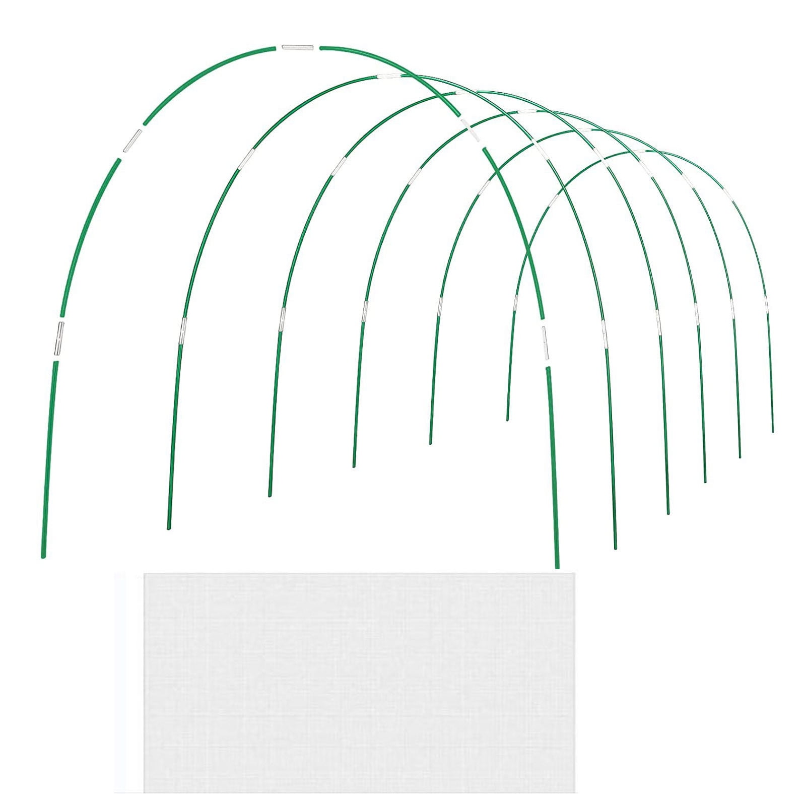 GERsome Greenhouse Hoops Grow Tunnel Garden Hoops, RustFree Fiberglass
