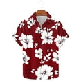 thumbnail image 1 of GERsome Hawaiian Shirts for Men Summer Button Down Short Sleeve Floral Shirts Tropical Beach Vacation Tops S-5XL, 1 of 5