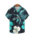 thumbnail image 1 of GERsome Hawaiian Shirts for Men Summer Short Sleeve Button Down Beach Shirts Cruise Vacation Shirts S-5XL, 1 of 5