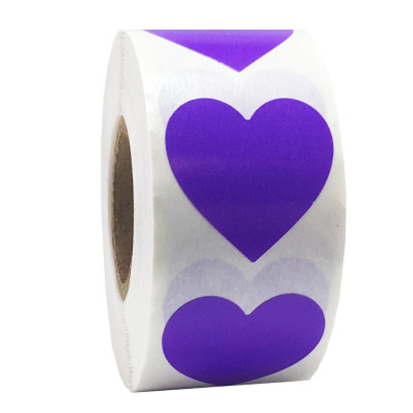 500 PCS Heart Stickers Roll – Valentine's Day Colorful DIY Decorative Labels - View #8