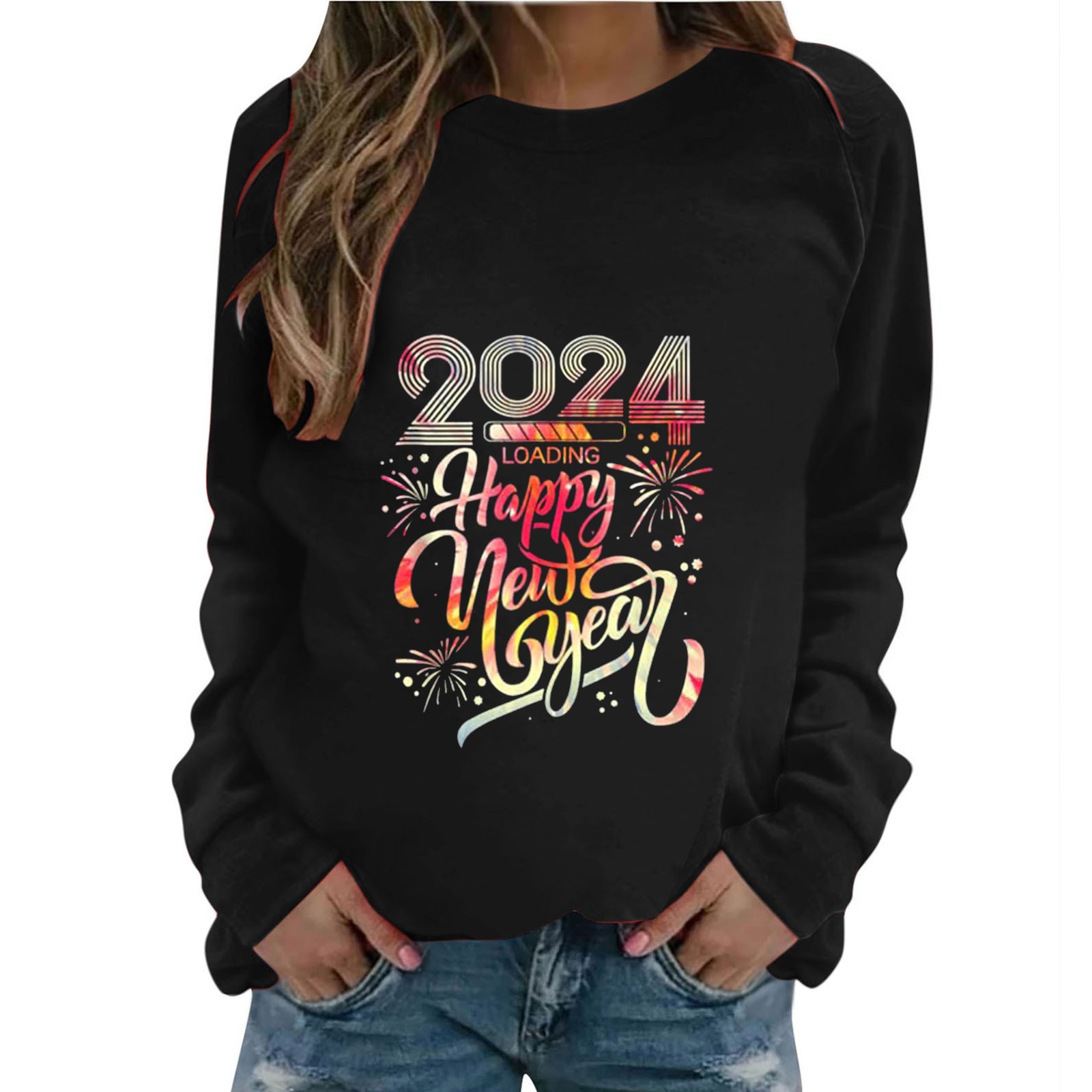 GERsome Hello New Year Shirt Womens New Years Eve Tshirt Celebrate 2024