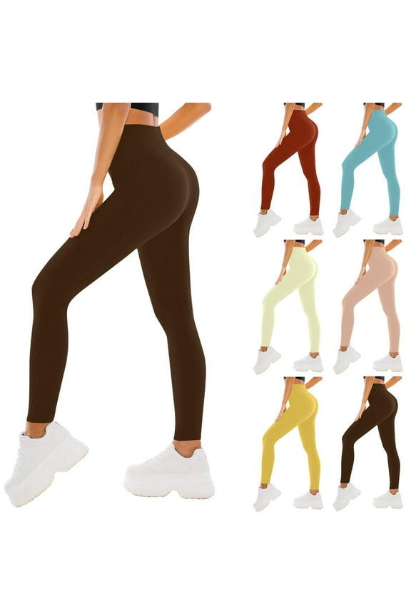 High Waist Yoga Pants Athletic Leggings for Women Tummy Control Workout Leggings for Workout Running Gym