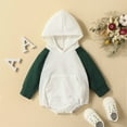 thumbnail image 1 of GERsome Infant Baby Girl Boy Oversized Sweatshirt Top Color Block Long Sleeve Romper Pullover Cute Fall Winter Clothes, 1 of 9