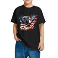 thumbnail image 1 of GERsome Kids American Flag Shirts Toddler Boys Girls 4th of July T-Shirts Summer Patriotic Tee Tops Independence Day Short Sleeve, 7-8 Years, 1 of 6