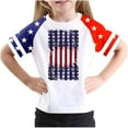thumbnail image 1 of GERsome Kids American Flag T-Shirts Toddler Boys Girls 4th of July Shirts American Flag Patriotic Tee Tops Independence Day Short Sleeve, 3-4 Years, 1 of 4