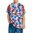 thumbnail image 1 of GERsome Kids American Flag T-Shirts Toddler Boys Girls 4th of July Shirts American Flag Patriotic Tee Tops Independence Day Short Sleeve, 5-6 Years, 1 of 4