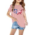 thumbnail image 1 of GERsome Kids Short Sleeve T-Shirt Crewneck Soft Cotton Tops ﻿for 3-10 Years Girl Boy Toddler Cute Print Causal Summer T-Shirts, 1-Pack, 1 of 5