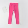 thumbnail image 1 of GERsome Leggings for Girls Soft Comfortable Leggings for Toddler Kids in 3 to 12 Years Ankle Length Girls Solid Color Leggings 1 Pack Girls Stretch Tights Pants, Hot Pink,3-4 Years, 1 of 4