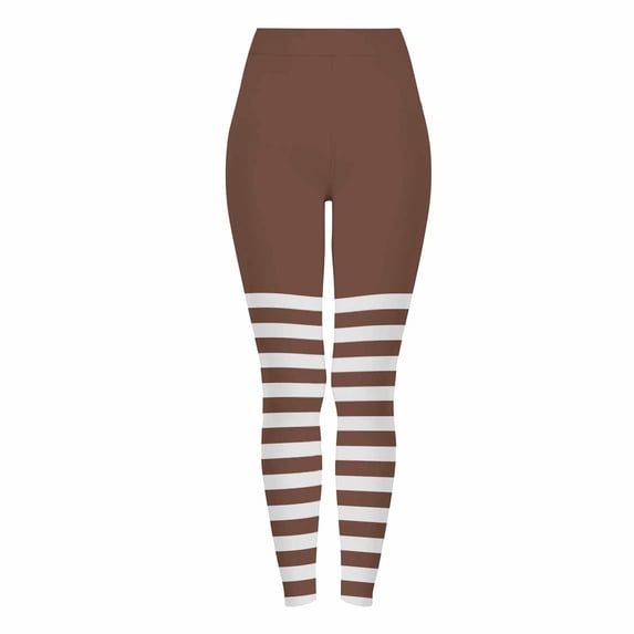 GERsome Leggings for Women High Waisted Soft Stretch Striped Workout Yoga Pants Womens Halloween Funny Graphic Leggings Size L