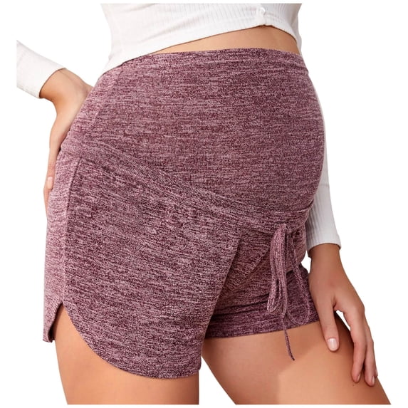 GERsome Maternity Stretch Shorts Loose fit Drawstring Lounge Workout Shorts