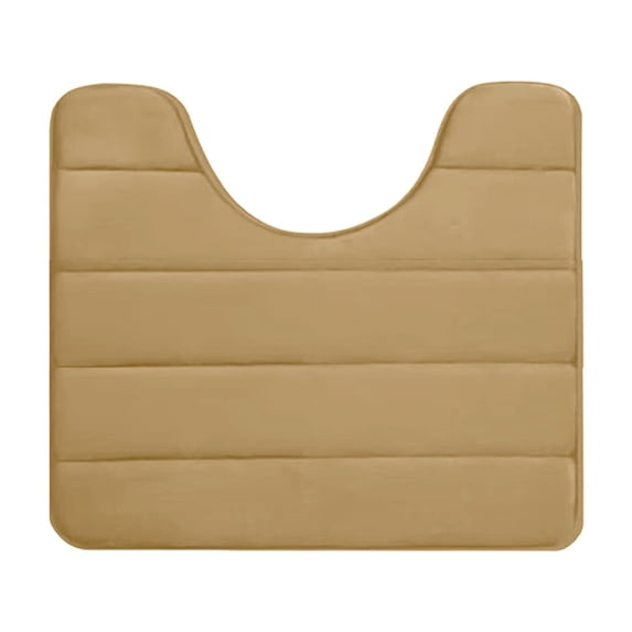 GERsome Memory Foam U-Shaped Toilet Bathroom Rugs, Extra Soft Absorbent Non-Slip Contoured Rugs, Machine Washable Contour Bath Mats for Bathroom Toilet