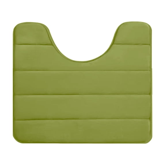 GERsome Memory Foam U-Shaped Toilet Bathroom Rugs, Extra Soft Absorbent Non-Slip Contoured Rugs, Machine Washable Contour Bath Mats for Bathroom Toilet