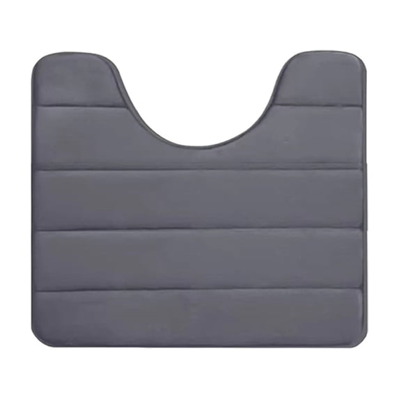 GERsome Memory Foam U-Shaped Toilet Bathroom Rugs, Extra Soft Absorbent Non-Slip Contoured Rugs, Machine Washable Contour Bath Mats for Bathroom Toilet