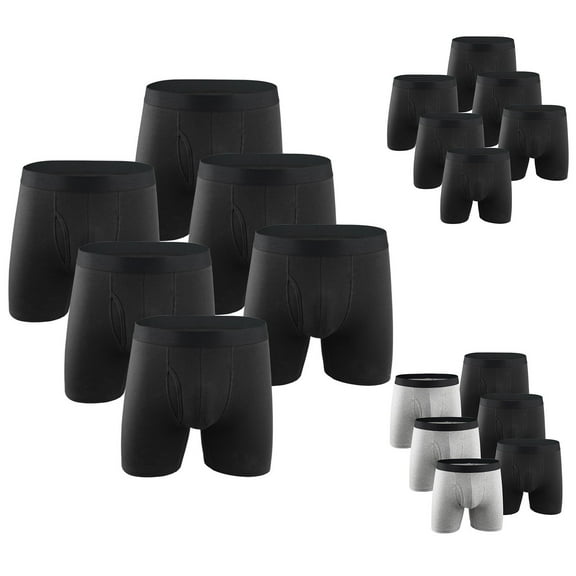 GERsome Men's Boxer Briefs, S-XXL, 5 or 6 Packs, Mens Boxer Briefs Underwear Soft Cotton Men's Underwear Breathable Boxer Briefs