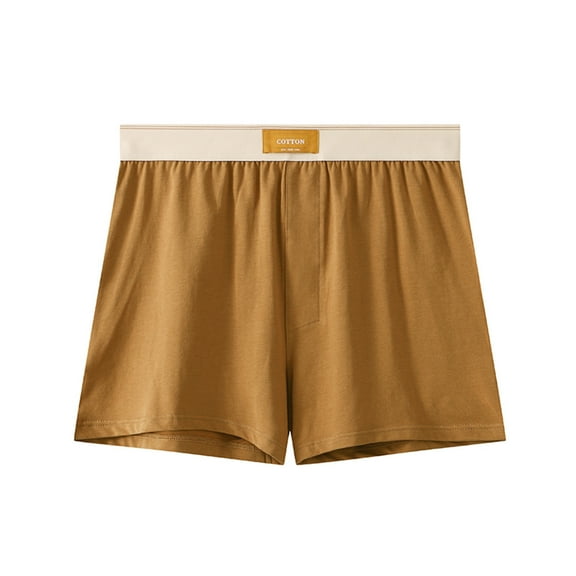 GERsome Men's Boxer Shorts, Cotton Pajama Shorts Soft Comfortable Lightweight Elastic Waistband Men Lounge Sleep Shorts, Size M-4XL