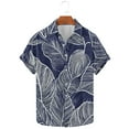 thumbnail image 1 of GERsome Men's Hawaiian Floral Short Sleeve Shirts Summer Button Down Tropical Holiday Beach Shirts S-5XL, 1 of 5