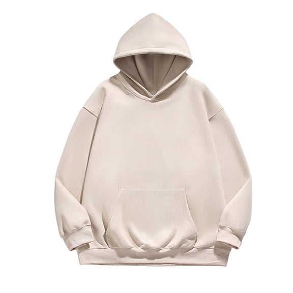 GERsome Men's Hoodie Long Sleeve Hooded Pullover Casual Solid Color Sweatshirts Drawstring Hooded with Pocket Sizes M-5XL