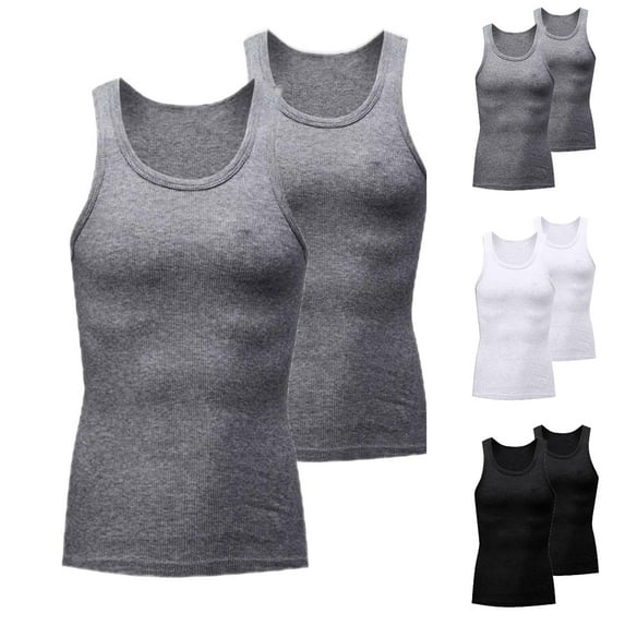 GERsome Men's Quick Dry Workout Tank Tops Gym Muscle Tee Fitness Bodybuilding Sleeveless T Shirts 1 or 3 Pack M-3XL