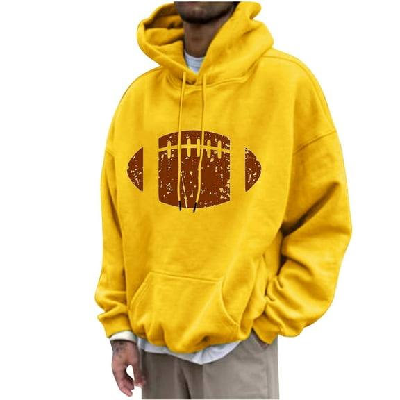 GERsome Men's Rugby Graphic Hoodie Sweatshirt, Sizes M-4XL
