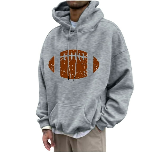GERsome Men's Rugby Graphic Hoodie Sweatshirt, Sizes M-4XL
