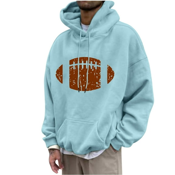 GERsome Men's Rugby Graphic Hoodie Sweatshirt, Sizes M-4XL