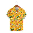 thumbnail image 1 of GERsome Men's Short Sleeve Shirts Summer Button Down Graphic Shirts Easter Vacation Tops S-5XL, 1 of 5