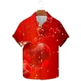 thumbnail image 1 of GERsome Men's Short Sleeve Valentine's Day Shirts Casual Lightweight Button Down Shirts Vacation Beach Summer Tops S-5XL, 1 of 5