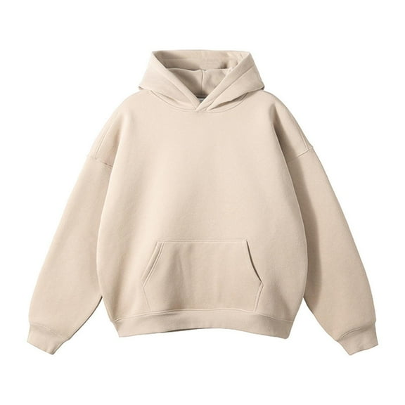 GERsome Men's Solid Color Hoodies Pullover Soft Fleece Hooded Sweatshirts Long Sleeve Casual Hoodies with Pocket Sizes M-5XL