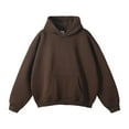 thumbnail image 1 of GERsome Men's Solid Color Hoodies Pullover Soft Fleece Hooded Sweatshirts Long Sleeve Casual Hoodies with Pocket Sizes M-5XL, 1 of 8