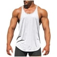 thumbnail image 1 of GERsome Men's Tank Tops Y-Back Gym Fitness Muscle Tee Workout Training Running T-Shirts Athletic Quick Dry Tops S-2XL, 1 of 7