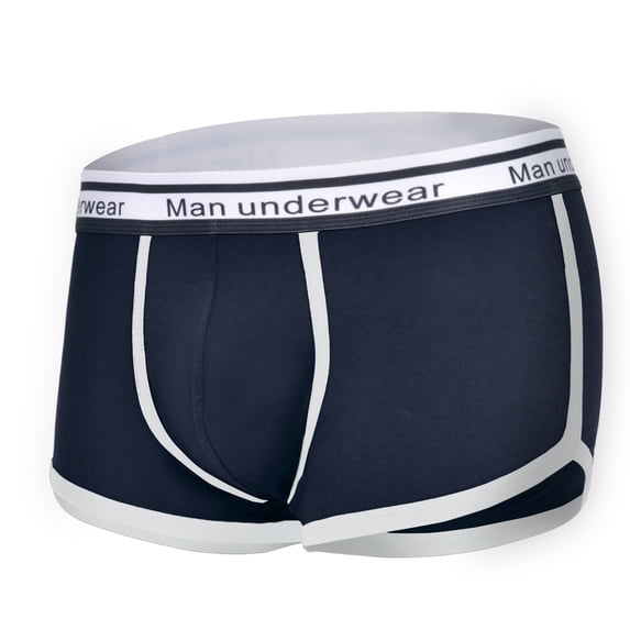 GERsome Men’s Underwear Boxer Briefs Cotton Breathable and Soft Solid Color Underwear Athletic Boxer Briefs for Men Moisture-Wicking Underwear, Size S-XL,1 Pack
