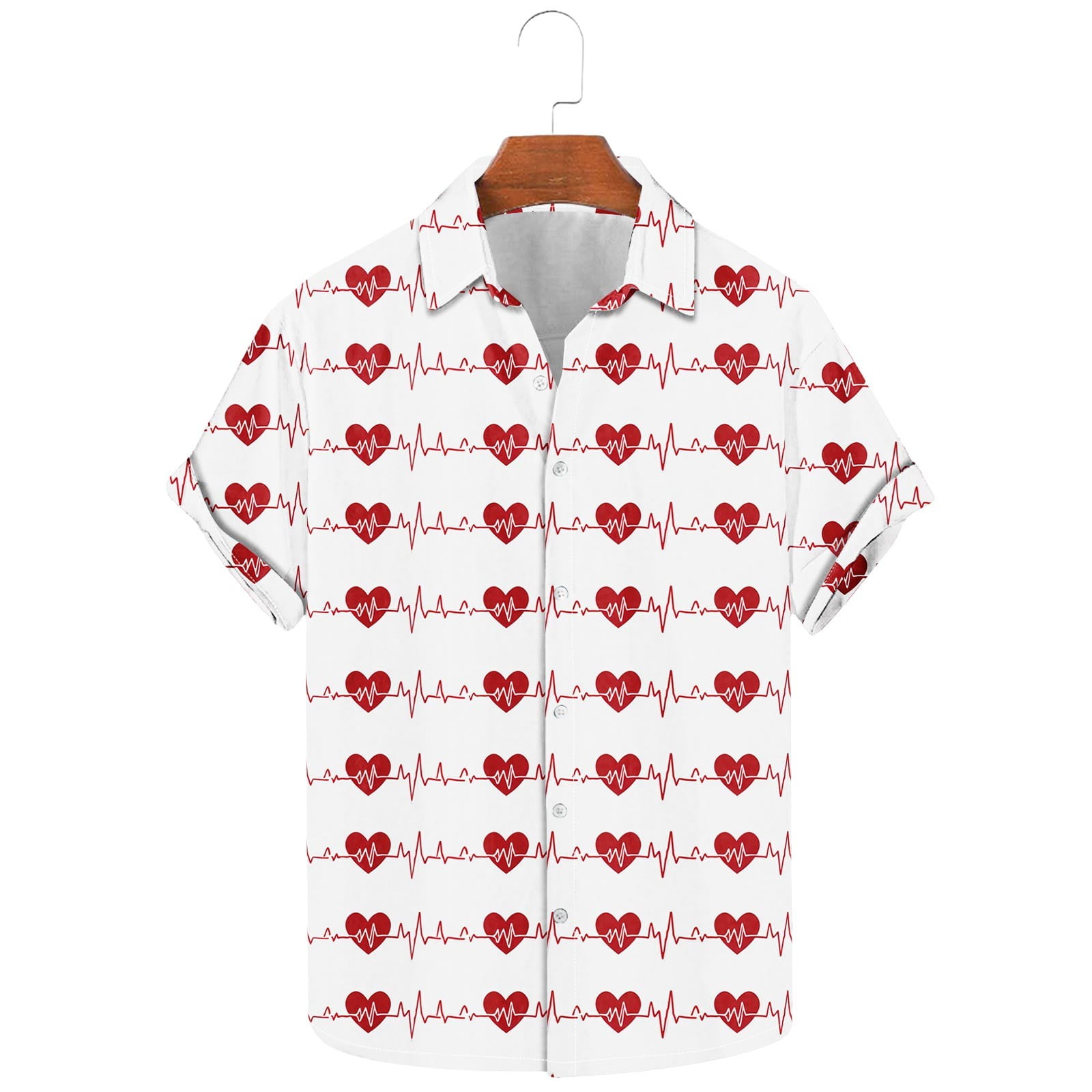 Simply Love Heart Graphic Cuffed Short Sleeve T-Shirt main image 0