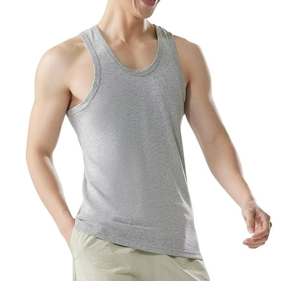GERsome Men's Workout Tank Tops Casual Soft Sleeveless Gym Muscle T Shirts Fitness Bodybuilding Tee for Men L-4XL