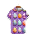 thumbnail image 1 of GERsome Mens Hawaiian Shirts Summer Short Sleeve Button Down Easter Holiday Beach Shirts S-5XL, 1 of 5
