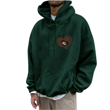 GERsome Mens Hoodies Pullover Rugby Graphic Long Sleeve Sweatshirts Casual Drawstring Tops with Pocket Sizes M-4XL