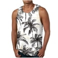 thumbnail image 1 of GERsome Mens Tank Tops Hawaiian Beach Summer Vacation Muscle Tee Graphic Crewneck Sleeveless T Shirts S-2XL, 1 of 5