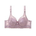 thumbnail image 1 of GERsome Minimizer Bra for Women Full Coverage Lace Plus Size Bra Unlined Bras with Underwire, 1 of 2
