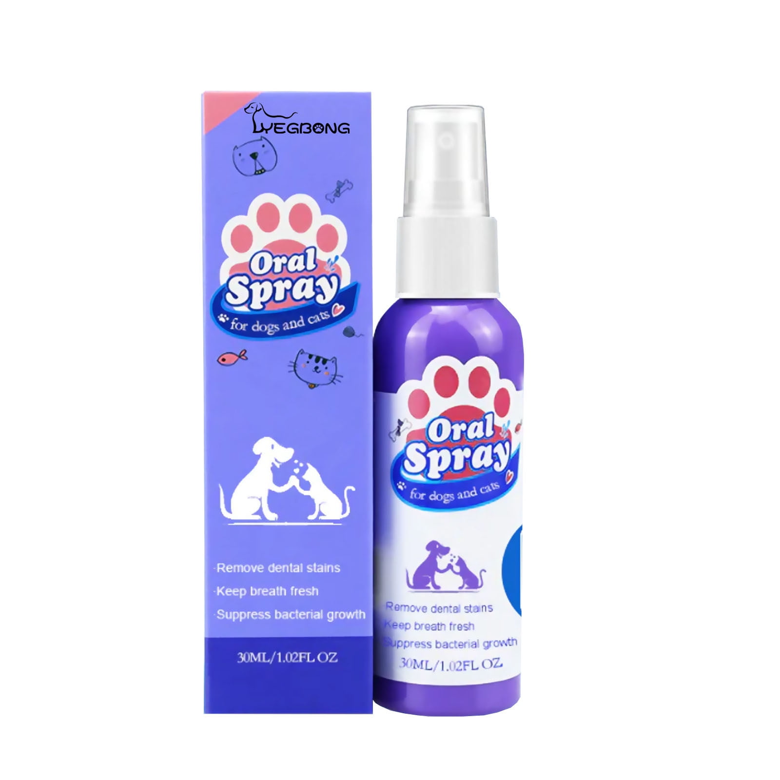 GERsome Pets Fresh Breath Dental Spray for Dogs Reduce Plaque & Tartar
