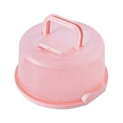 GERsome Round Cake Carrier Two Sided Cake Holder Serves Cake Box Comes with Handle, Cake Container Holds Pies