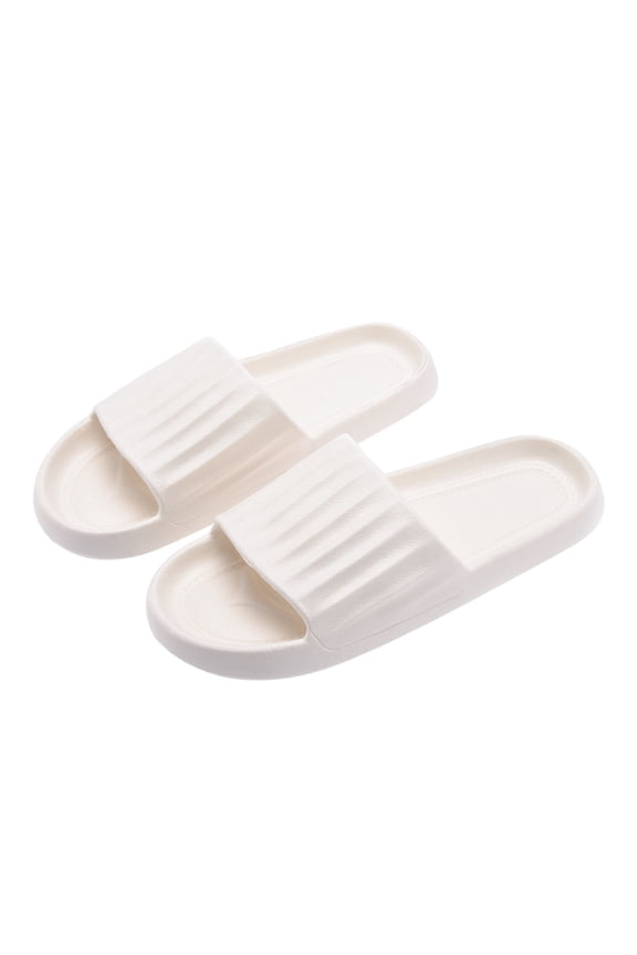 Slides for Women and Men, EVA Anti-Slip Slippers Lightweight Spa Open Toe Shower Sandals for Indoor & Outdoor