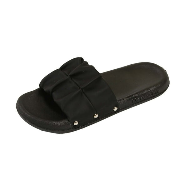 GERsome Slippers for Women Open Toe Flat Sandals Slip On Mule Slipper