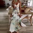 thumbnail image 1 of GERsome Summer Dresses for Women Beach Boho Sleeveless Vintage Floral Flowy Spaghetti Strap Tshirt Tank Sundresses, 1 of 5