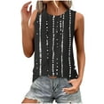 thumbnail image 1 of GERsome Summer Tank Tops for Women Loose Fit Crewneck Sleeveless Workout T-Shirts S-2XL, 1 of 5
