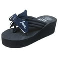 thumbnail image 1 of GERsome Summer Womens Wedges Sandals Non-Slip Flip Flops Sandals Flat Beach Slippers, 1 of 7